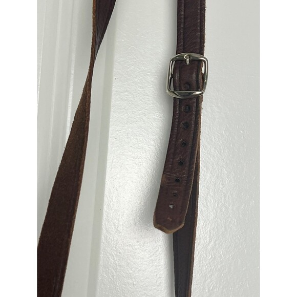 Vintage Handmade Hard Leather Mayan Purse - Picture 4 of 8